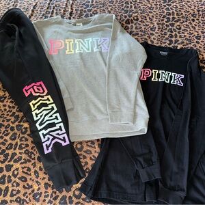 PINK Victoria’s Secret Colorful Ombré Logo 3 Piece Set